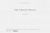 C# Cheat Sheetthebuildingcoder.typepad.com/github/Gytaco/RevitAPI/Handouts/Cs... · C# Cheat Sheet 12/24/2013 A cheat sheet to the C# language, ideal for newcomers to the language