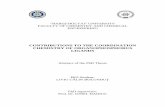 CONTRIBUTIONS TO THE COORDINATION …doctorat.ubbcluj.ro/sustinerea_publica/rezumate/2011/chimie/... · CONTRIBUTIONS TO THE COORDINATION CHEMISTRY OF ORGANOPHOSPHORUS LIGANDS Abstract