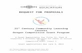 REQUEST FOR PROPOSALS - ode.state.or.us Web viewREQUEST FOR PROPOSALS. ... effective partnerships move from being transactional to ... Send one electronic MS Word copy to Donna Newbeck