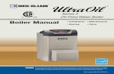 Boiler Manual • Maintenance · PDF fileOil-Fired Water Boiler ... 1. Weil-McLain logo plate (standard) or ... status and is used to adjust operating parameters. 2