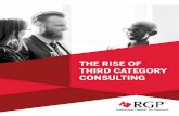 THE RISE OF THIRD CATEGORY CONSULTING · PDF fileInfluenced by technology disruption, greater spend visibility, subject matter expertise, knowledge transfer, execution focus and supplier