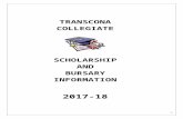  · Web viewTRANSCONA. COLLEGIATE. SCHOLARSHIP. AND. BURSARY. INFORMATION. 20. 17-18. TABLE OF CONTENTS. INTRODUCTION: TRANSCONA COLLEGIATE COUNSELLING DEPARTMENT ...