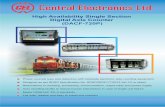 Central Electronics Ltd. DACF-720P... · Central Electronics Ltd. ... Digital Axle Counter (DACF-720P) ... ŸAuto resetting facility to normalize the failed subunit.