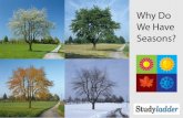Why Do We Have Seasons? -   · PDF fileMost parts of the world experience four seasons. ... months. Summer is the ... The Earth stays tilted as it orbits around the Sun