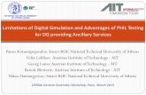 The Limitations of Digital Simulation and the Advantages ... · PDF fileLimitations of Digital Simulation and Advantages of PHIL Testing ... H V n e t w o r k M V l i n e 1 0 k m ...