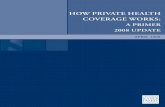 How Private HealtH Coverage works - · PDF fileHow Private HealtH Coverage works: a Primer, 2008 UPdate 3 subsidiaries that are separately licensed as commercial health insurers, and