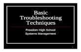 Basic Troubleshooting Techniques - · PDF file2 Objectives Provide basic tools and terms used in computer troubleshooting Identify major internal and external computer components by