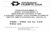 DISASSEMBLY AND ASSEMBLY INSTRUCTIONS FOR · PDF filedisassembly and assembly instructions for liquid ring vacuum pumps with mechanical seals trh - trs 32 to 125 trv 65 760 heartland