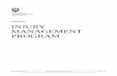 Well@Work INJURY MANAGEMENT PROGRAMweb/@ohs/documents/... · 7.4 Internal Review ... days of notification to the WHS Unit. ... Injury Management Program injury management.