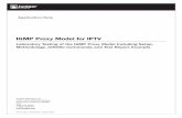 IGMP Proxy Model for IPTV - JUNIPER JUNOS & CISCO · PDF fileApplication Note Juniper Networks, Inc. 1194 North Mathilda Avenue Sunnyvale, California 94089 USA 408.745.2000 1.888 JUNIPER