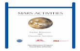 Mars Activities -NASA · PDF fileMARS ACTIVITIES Mars Education ... textbooks might lead many of them to suggest that the Moon balloon should be held less than a ... • Driver's sheet