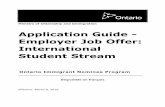 OINP Employer Job Offer International Student Guideoipp/documents/document/oi_en_job.pdf · table of contents 1.0 introduction - employer job offer: international student stream ...