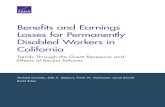 Benefits and Earnings Losses for Permanently Disabled ... · PDF fileiv Benefits and Earnings Losses for Permanently Disabled Workers in California ICJ is part of RAND Justice Policy
