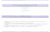 Multivariate Analysis in Ecology - I: Unconstrained Ordinationcc.oulu.fi/~jarioksa/opetus/metodi/mmmbeam1.pdf · Multivariate Analysis in Ecology I: Unconstrained Ordination Jari