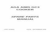 AGA AIMS GC3 COOKER SPARE PARTS MANUAL OF/LPRT 51560… · aga aims gc3 cooker spare parts manual lprt 515604 date: december 2008. 2 aga aims gc3 cooker ... 3. 6 4 aga aims gc3 cooker