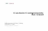 Custom Components for Steel - freeit.free.frfreeit.free.fr/Tekla/Lesson 04_CustomComponents_steel.pdf · 4.5 Parameterize User_Hole_Creation Custom Detail The User_Hole_Creation custom