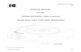 Service Manual for the Kodak Ektapro Slide · PDF filefor the KODAK EKTAPRO Slide Projector Model 4020, 5020, 7020, ... ELECTROSTATIC DISCHARGE ... When doing electrical measurements,