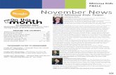 November News - · PDF fileAnother jam-packed month has flown by, ... screeching of cockatoos and the melodic call of the magpie ... We enjoyed incorporating different bird stories