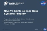 NASA's Earth Science Data Systems Program · PDF fileDirect Broadcast/ Direct Readout Stations. Tracking and Data Relay Satellite ... Aura, Suomi -NPP, SORCE, GPM, TRMM, GRACE, CloudSat,