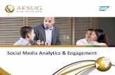 Social Media Analytics & Engagement - · PDF fileSocial Media Analytics & Engagement. ... of Twitter users worldwide making a purchase from a business that ... sentiment positive,