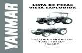LISTA DE PE˙AS VISTA EXPLODIDA - A Motor Dieselamotordiesel.com.br/uploads/Trator 1045 - 1055.pdf · eixo tdf - catraca - eixo satÉlite alavanca mudanÇa - principal - secundÁrio