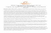 Alibaba Group Announces March Quarter 2015 and Full · PDF fileAlibaba Group Announces March Quarter 2015 and ... Lu continued, “GMV across our China retail marketplaces grew 40%