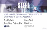 ICME 3GAHSS: DESIGN & CAE OPTIMIZATION OF …/media/Files/Autosteel/Great Designs in Steel... · GDIS2017 ICME 3GAHSS: DESIGN & CAE OPTIMIZATION OF LIGHTWEIGHT VEHICLE ASSEMBLY Eric