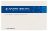 Get the most from your Merrill Lynch statement - Merrill ... · PDF fileGet the most from your Merrill Lynch statement. 1 For more information please visit corporateinsight ... Banking