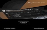 CAPSULE User Guide - Orchestral · PDF file11 Electric Guitar and Bass ... Welcome to the Orchestral Tools CAPSULE User Guide! ... famous orchestras in the world and conceived a whole