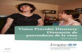 Vision Provider Directory Directorio De Proveedores De · PDF fileNew York Vision Provider Directory/ Directorio de proveedores de la vista en Nueva York Table of Contents/ Tabla de