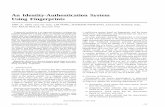 An Identity-Authentication System Using Fingerprintsjain/AnIdentityAunthenticationSystemUsing... · a veriﬁcation system based on ﬁngerprints, ... such as airport access control;