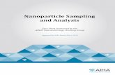 Nanoparticle sampling and analysis – Fact sheet · PDF fileSpecific techniques are described in more detail at the end of this ... Finding and identifying ENPs in ... Nanoparticle