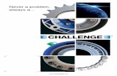 Never a problem, always a - Challenge Power Transmission Ltd · PDF fileThe range includes both taper bore and pilot bore sprockets in simplex, duplex and triplex. Double simplex sprockets