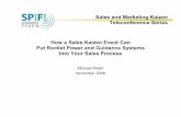 Sales Kaizen Event - Sales  · PDF fileHow a Sales Kaizen Event Can ... •learn better marketing and selling skills and tactics ... (training, software, assessment tools,