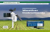 PROFESSIONAL Weather Instruments - · PDF fileWireless Solar Powered Weather Stations ... of weather stations see chart on pg 4. ... • Free software displays text, report and graphs