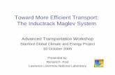 Toward More Efficient Transport: The Inductrack Maglev …gcep.stanford.edu/pdfs/ChEHeXOTnf3dHH5qjYRXMA/09_Post_10_11_t… · Toward More Efficient Transport: The Inductrack Maglev