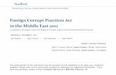 Foreign Corrupt Practices Act in the Middle East 2012media.straffordpub.com/products/foreign-corrupt-practices-act-in... · Foreign Corrupt Practices Act in the Middle East ... •