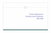 Pumps and Turbines ME 268 - Bangladesh University of ...teacher.buet.ac.bd/mislam/ME268.pdf · other moving bodies, to displace ... acting on the fluid are called centrifugal ...