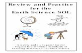 Review and Practice for the Earth Science SOL · PDF fileReview and Practice for the Earth Science ... planted a bean seed one inch deep in each ... The river shown on the topographic