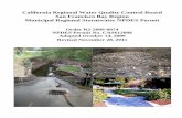 California Regional Water Quality Control Board San ... · PDF fileCalifornia Regional Water Quality Control Board San Francisco Bay Region Municipal Regional Stormwater NPDES Permit