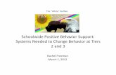 Schoolwide Positive Behavior Support: Systems Needed · PDF fileSchoolwide Positive Behavior Support: Systems Needed to Change ... Purpose of Presentation ... – Examples of systems