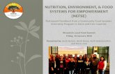 NUTRITION, ENVIRONMENT, & FOOD SYSTEMS FOR EMPOWERMENT · PDF file15.01.2016 · NUTRITION, ENVIRONMENT, & FOOD SYSTEMS FOR EMPOWERMENT ... 2015 NEFSE SUMMER INTERNSHIP ... Was the