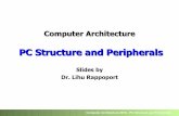 PC Structure and Peripherals - Technion · PDF file3 Computer Architecture 2010 – PC Structure and Peripherals DDR-SDRAM 2n-prefetch architecture The DRAM cells are clocked at the