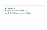 Chapter 3: Consumer Preferences and the Concept of Utility · PDF fileIndividual tastes or preferences determine the amount of pleasure people derive from goods and services. (Chapter