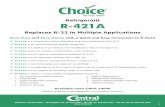 R-421A Refrigerant Replaces R-22 in Multiple Applicationscwip.com/customer/cewhin/PDF/resourcesR421a.pdf · R-421A Refrigerant Replaces R-22 in Multiple Applications Author: Central