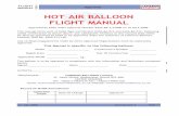HOT AIR BALLOON FLIGHT MANUAL - Cameron Balloons Modifications/Support... · FLIGHT MANUAL ISSUE 10 Amendment Number Description Pages Affected Date Approval 1 Record of Amendment,