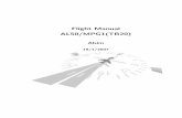Flight Manual AL50/MPG1(TB20) - accueil · PDF fileAL50/MPG1(TB20) 0-1. INTRODUCTION 0-1 INTRODUCTION This is the ﬂight manual for the Alsim Synthetic Training Device model AL50,