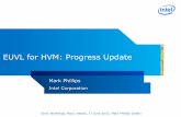 EUVL for HVM: Progress Update - EUV Litho · PDF fileEUVL for HVM: Progress Update Mark Phillips Intel Corporation EUVL Workshop, Maui, Hawaii, 17 June 2015, Mark Phillips (Intel)