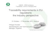 Traceability requirements in EU regulations the industry ... · PDF fileThe European Engineering Industries Association Traceability requirements in EU regulations the industry perspective