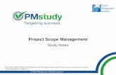 Project Scope Management - PMstudy - PMP · PDF fileProcesses in Project Scope Management •Processes in Project Scope Management are Plan Scope Management, Collect Requirements,